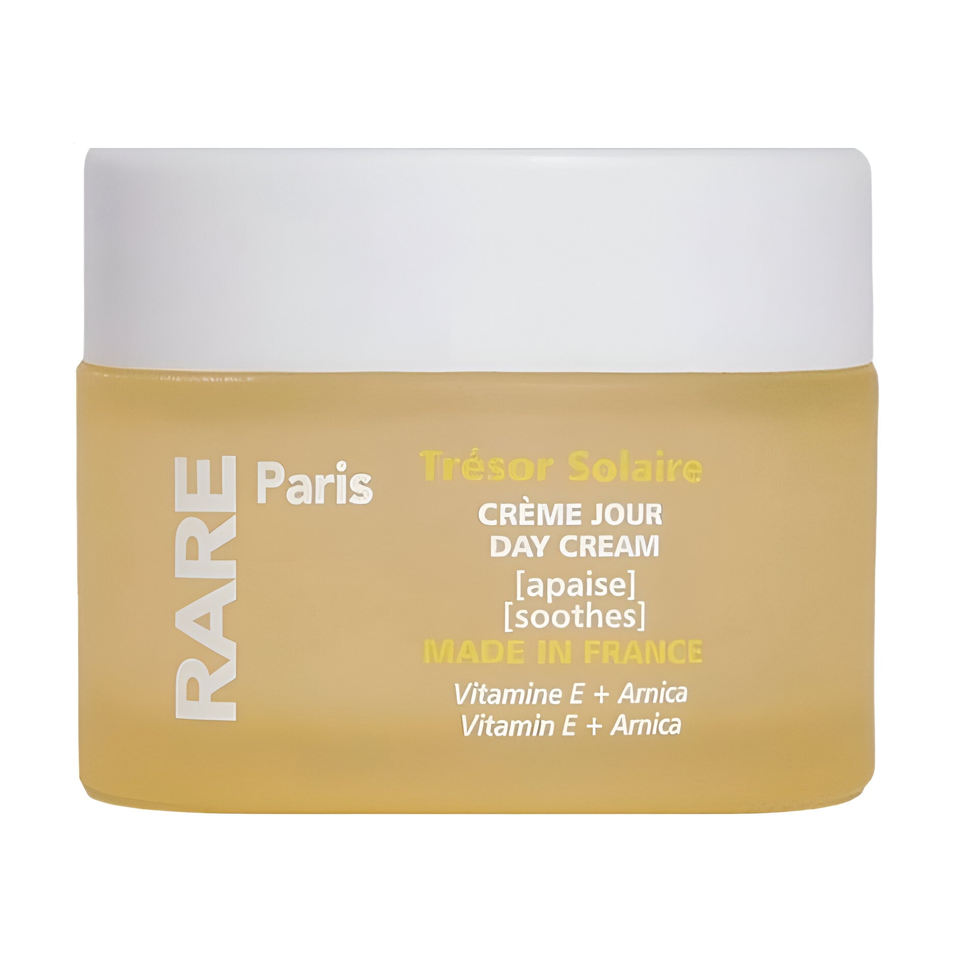 Заспокійливий денний крем для обличчя RARE Paris Tresor Solaire Day Cream з вітаміном Е та екстрактом арніки, 50 мл