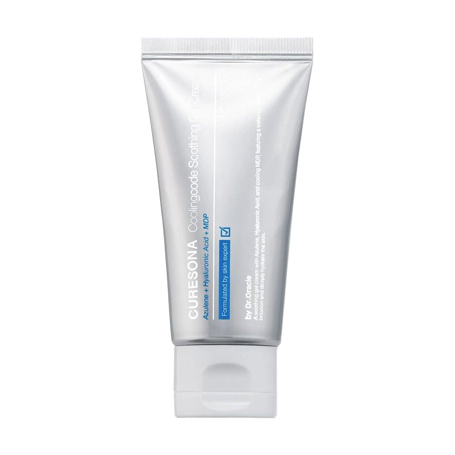 Заспокійливий гель-крем для обличчя CURESONA Coolingcode Soothing Gel Cream з охолоджувальний ефектом, 50 мл