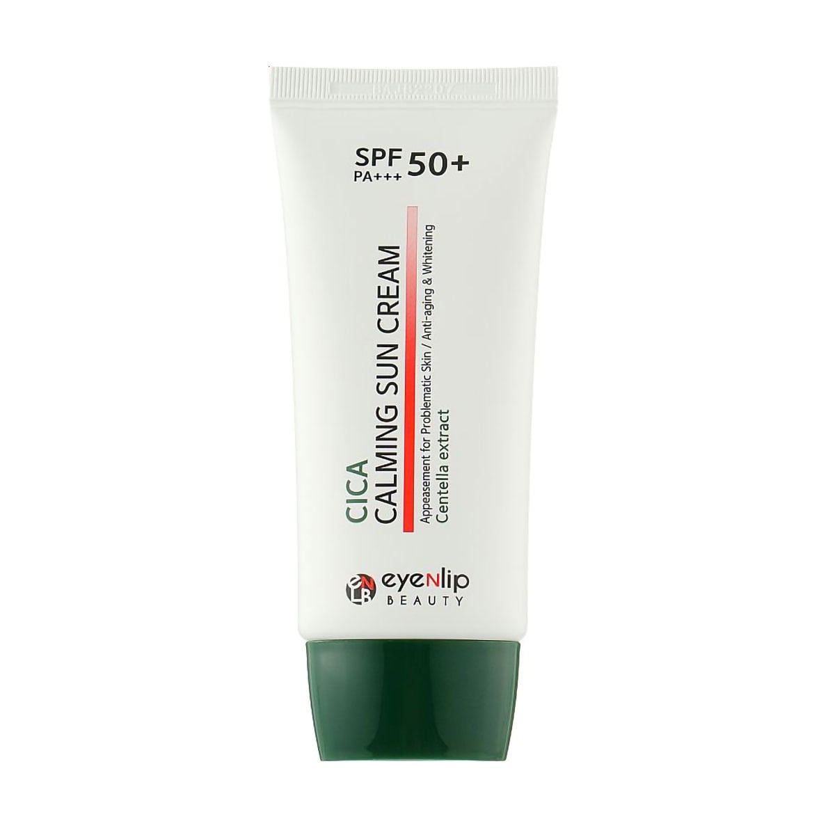 Заспокійливий сонцезахисний крем для обличчя Eyenlip Cica Calming Sun Cream SPF50+/PA+++ з центелою, 50 мл
